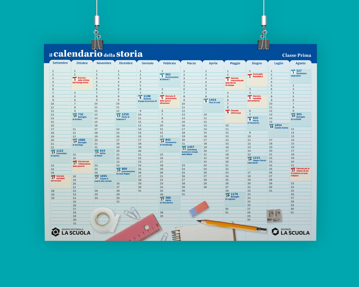 Poster Il calendario della Scuola